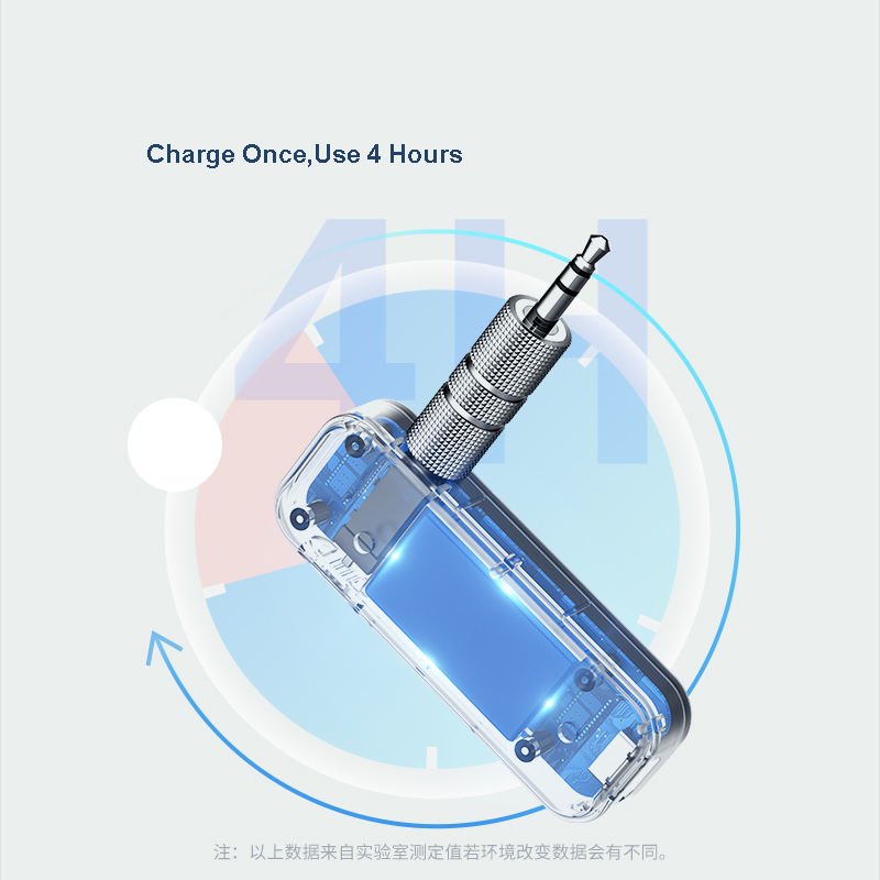 Blue Tooth Transmitter Portable 3.5mm Aux BT Car Adapter Music Audio for Car Home Stereo Wireless Blue Tooth Audio Receiver