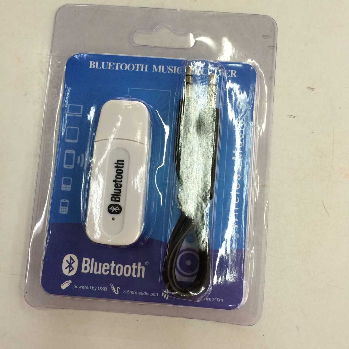 Pix-Link Manufacturer's BT Stereo Wireless Car Music AUX 3.5mm Speaker MP3 Receiver in Plastic