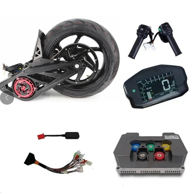 QS14 "4000W Middle Assembly Electric Vehicle Motor kit, Including tire and Remote Drive Controller Bluetooth Display kit