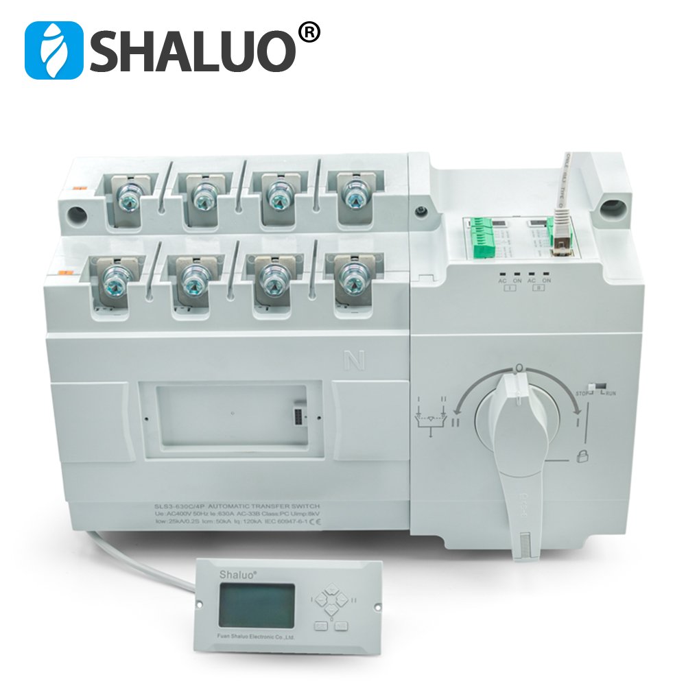 ATS Dual Power Automatic Transfer Switch 63A 100A 125A 160A 250A 400A 630A AC220V Diesel Generator Auto Changeover Switch