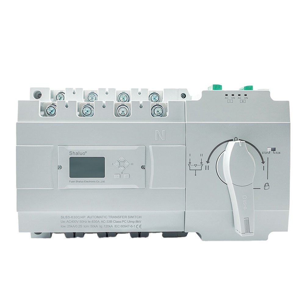 ATS Dual Power Automatic Transfer Switch 63A 100A 125A 160A 250A 400A 630A AC220V Diesel Generator Auto Changeover Switch