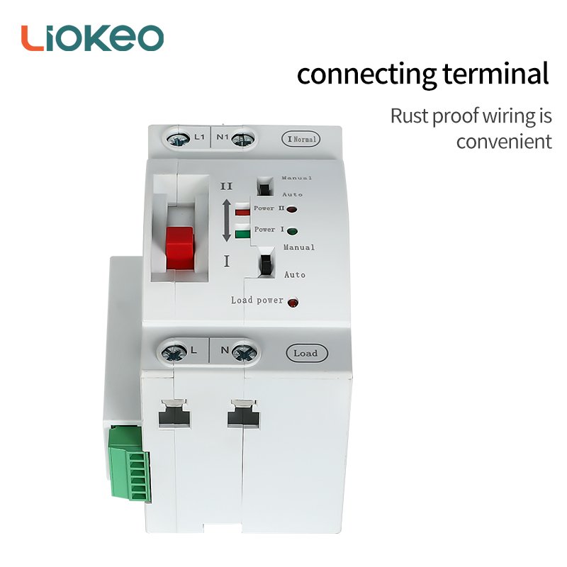 ATS Dual Power Automatic Switch Mains to Generator Mains to Solar 110V240V Millisecond Switching