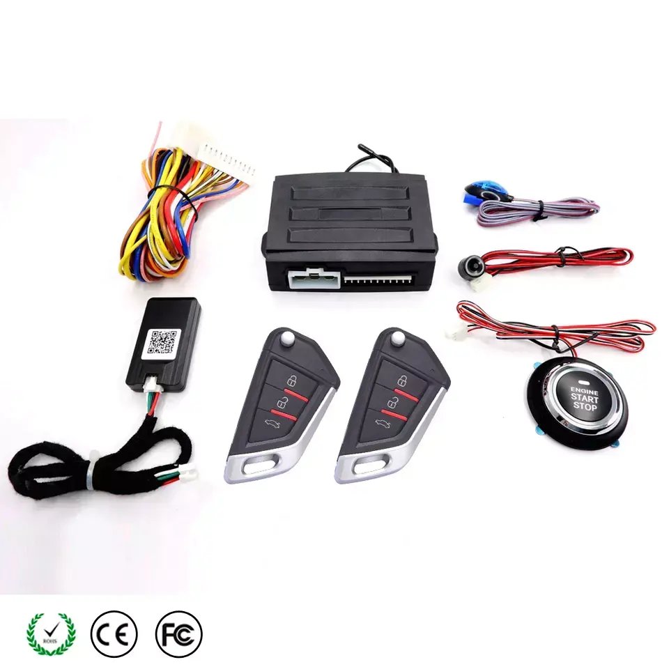 Universal Car Remote Engine Start Stop Kit Bluetooth Mobile Phone App BT Control Engine Ignition Open Trunk Keyless Go System