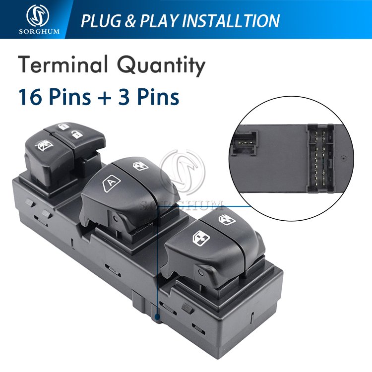 Sorghum 25401-3TA5A 25401-1KA0B 25401-3KA0A 254013SH1A Car Master Power Window Switch for Nissan Altima Sentra 2011-2018