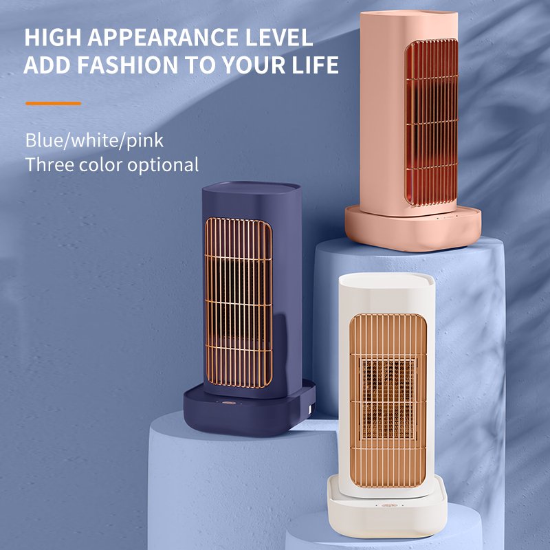 Bedroom Living Room Office Outdoor Small Low Noise Mini Fan Electric Heaters Desktop 1300W PTC Ceramic Heating Winter Heater Fan