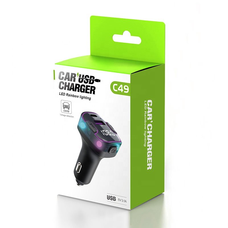 FM Transmitter Bluetooth 5.3 Car Handsfree Kit Type-C USB 3.1A Fast Charger Car MP3 Modulator Player Audio Receiver