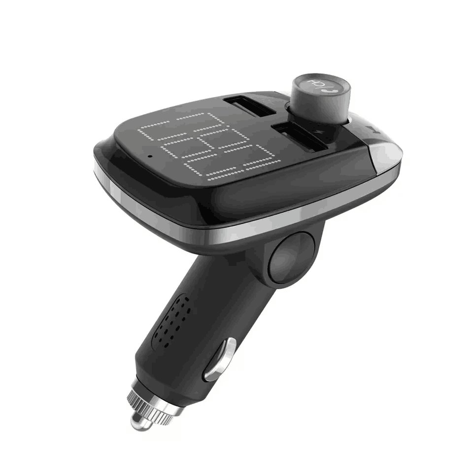 T50 Wireless Handsfree Car Kit Car Audio MP3 Player Quick Charge Dual USB Car Charger