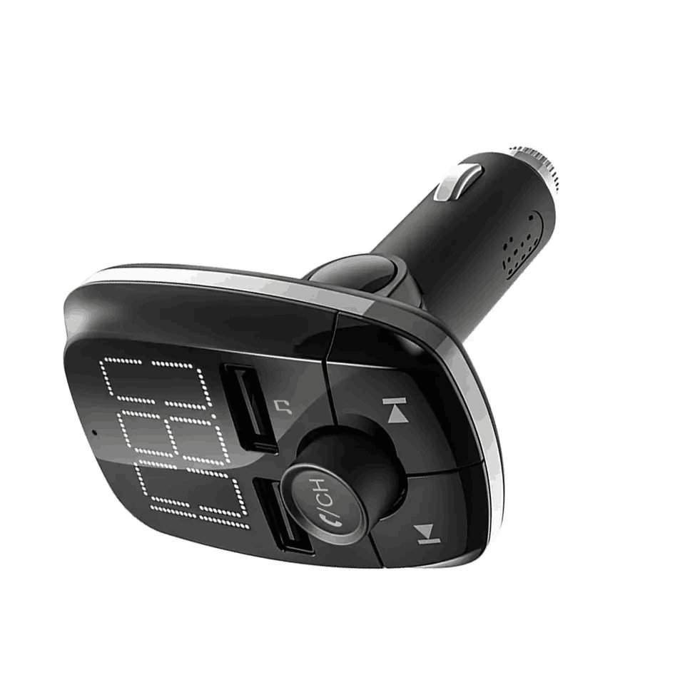 T50 Wireless Handsfree Car Kit Car Audio MP3 Player Quick Charge Dual USB Car Charger