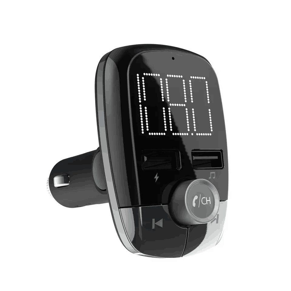 T50 Wireless Handsfree Car Kit Car Audio MP3 Player Quick Charge Dual USB Car Charger