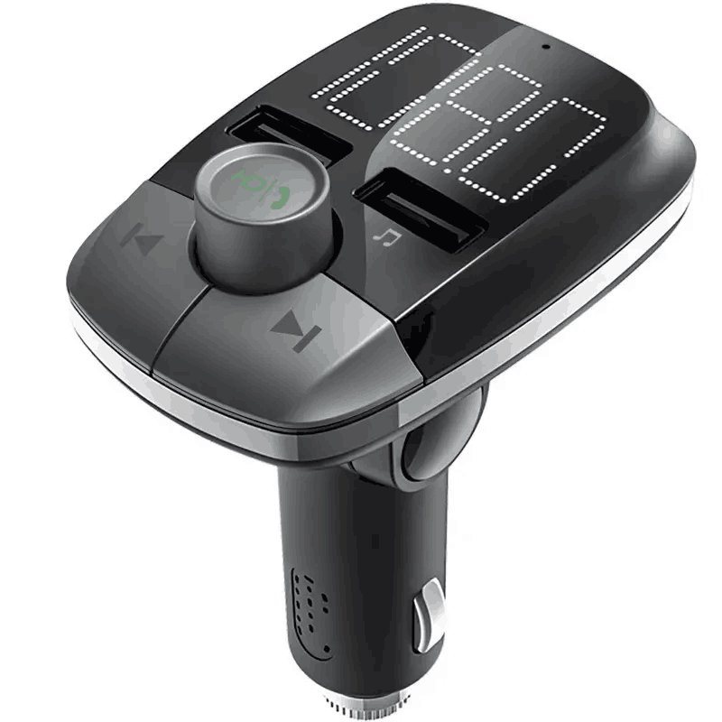 T50 Wireless Handsfree Car Kit Car Audio MP3 Player Quick Charge Dual USB Car Charger
