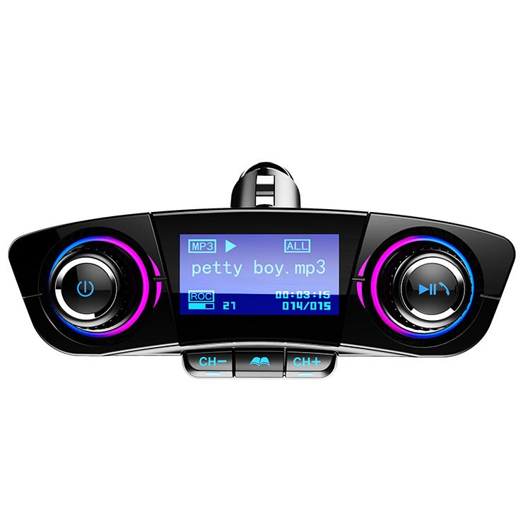 2024 BT06 Fm Transmitter With Car Mp3 Player Car Kit Stereo Receiver Dual Usb 12v Fast Mobile Phone Charger Fm Modulator Auto