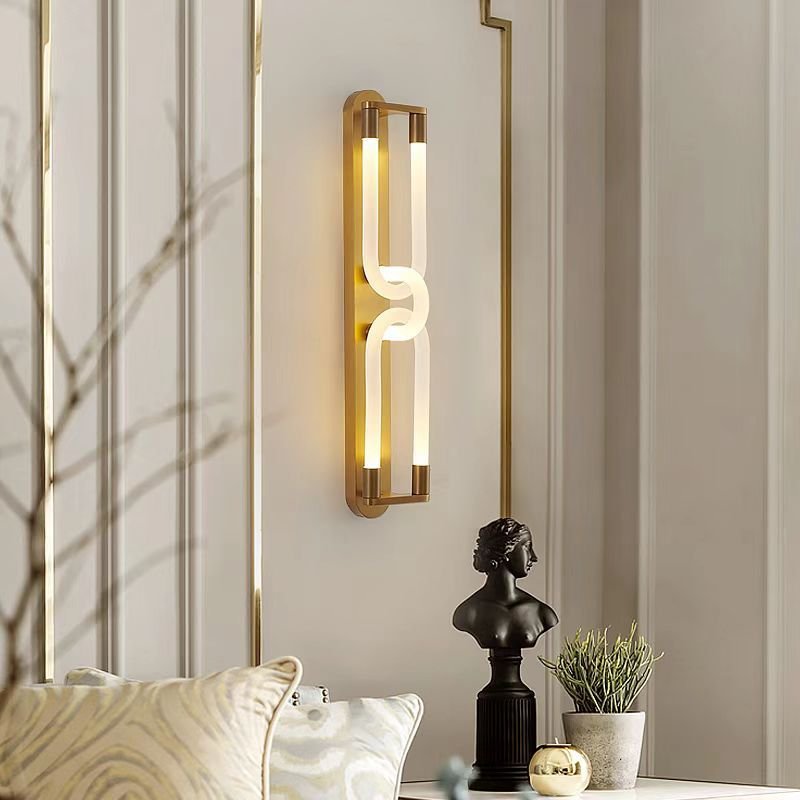 Modern Luxury Interlocking U Shaped Tubes LED Sconce Wall Lamp