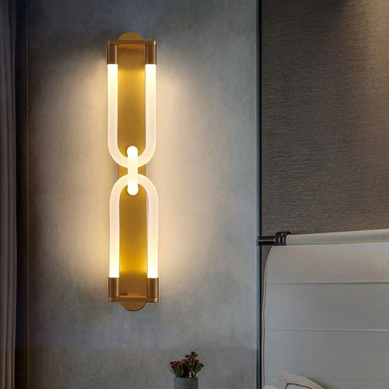 Modern Luxury Interlocking U Shaped Tubes LED Sconce Wall Lamp