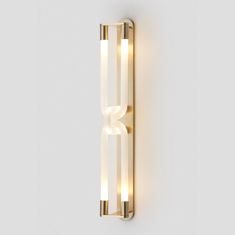 Modern Luxury Interlocking U Shaped Tubes LED Sconce Wall Lamp