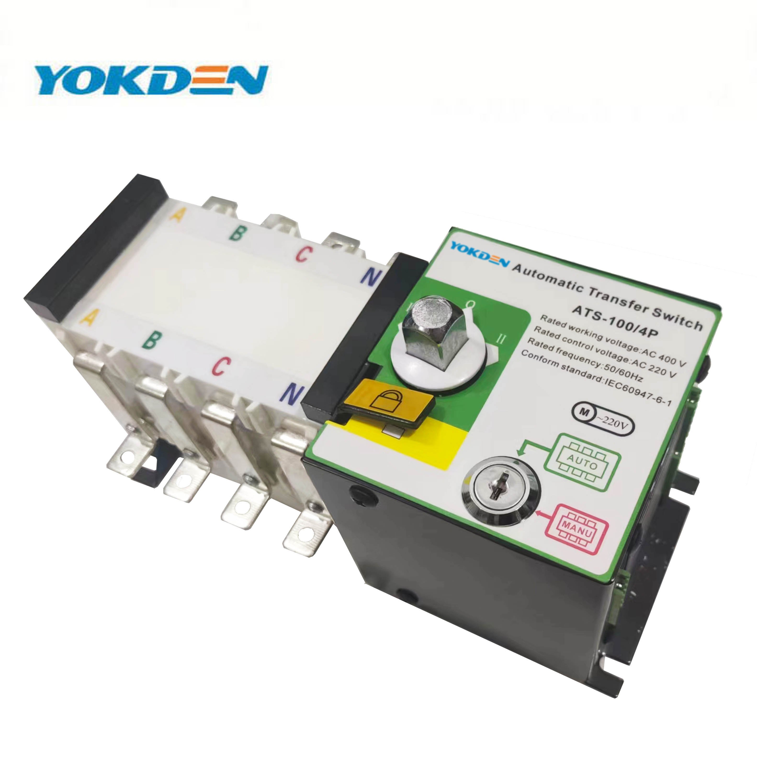 400A 630A 1000A 1250A 3 Phase 4 Wire Transfer Switch 4P Automatic Changeover Switch ATS Generator Parts