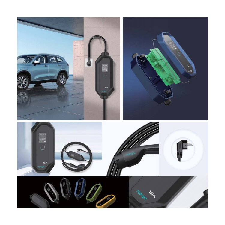 2.3-3.7kw New Portable Electric Vehicle Charger 8-32a 230v Car Charger for Various Evs Convenient Charging Stations