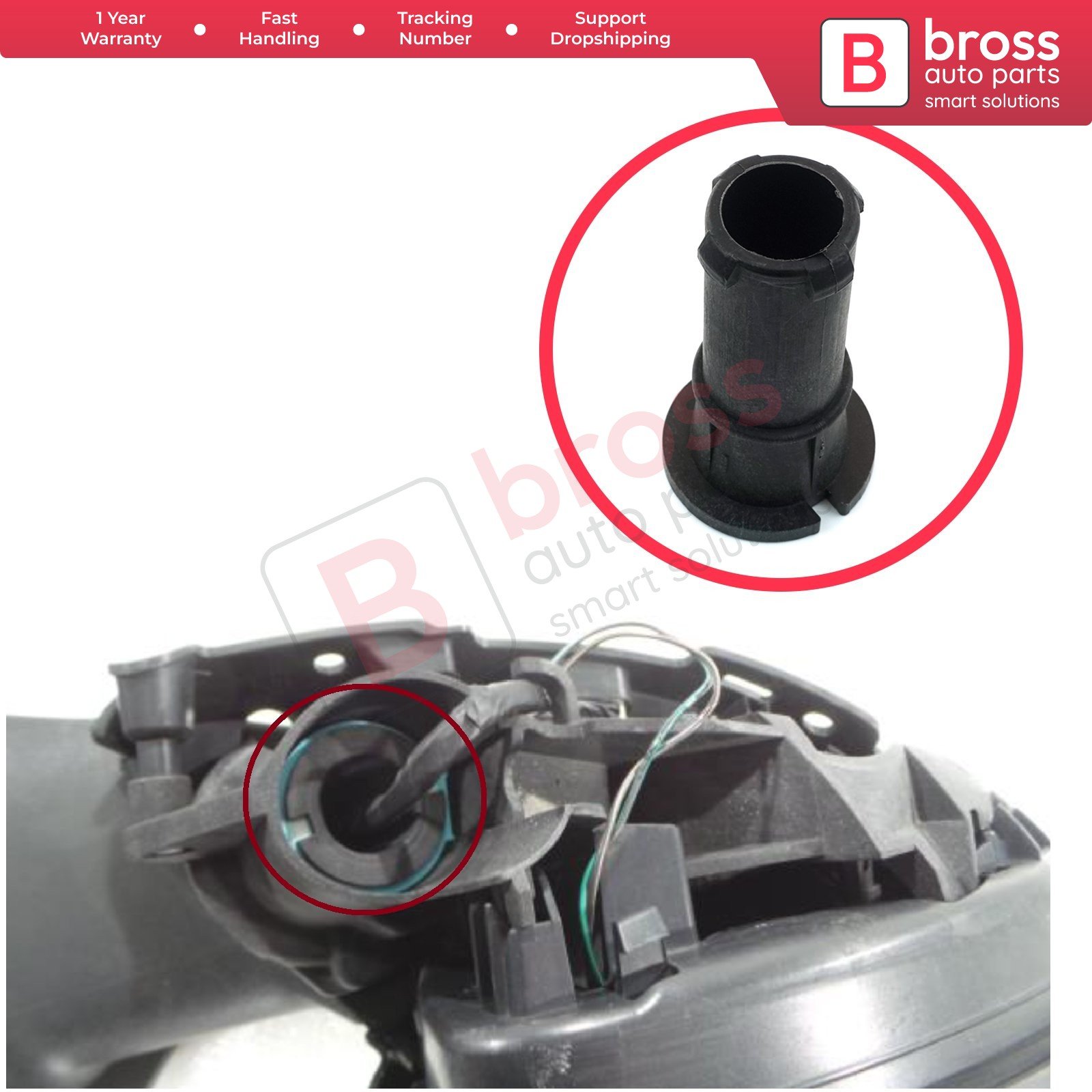 BDP969 Wing Mirror Bearing Support Part for Clio MK4 Megane MK4 Kangoo MK2 Bross Auto Parts Made in Turkey
