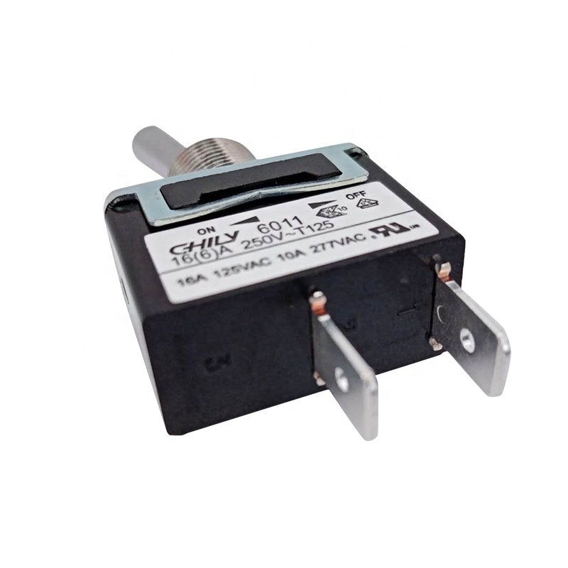 UL Certificated 16A 250V AC SPST 2Pin ON-OFF Toggl Switch Plastic Material