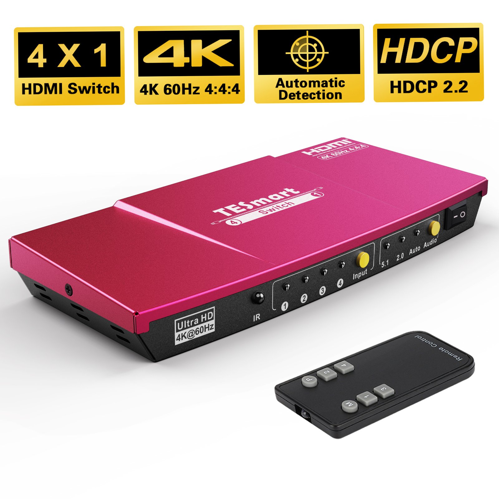 4*1 4 in 1 Out HDMI Switcher with Audio Vidieo 4k HDMI Switcher