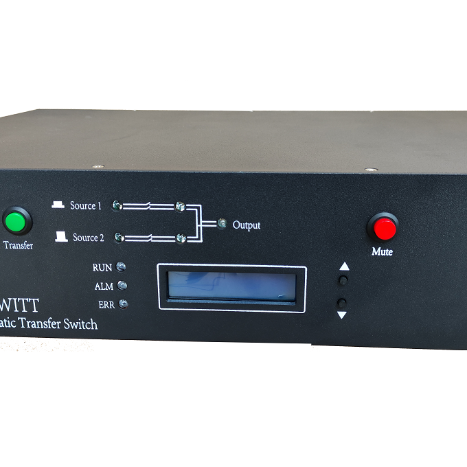 High Quality 19 Inches Rack Type Static Transfer Switch 110v 16A STS for Electric Power Industry