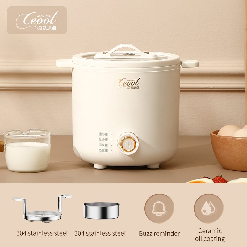 CEOOL Egg Boiler Electric Food Grade Electric Egg Boiler /Egg Cooker / Automatic1-4eggs Auto Switch off Egg Boiler for the Home