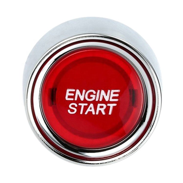 Car Engine Start Switch Universal 22mm Push Button Start Stop Switch 50A 12VDC Engine Semi Automatic Electrical Auto Boat Switch