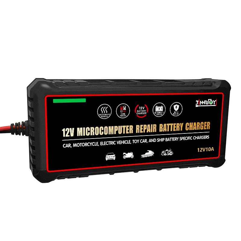 Lead Acid Battery Charger 12V10A Car Motorcycle Fully Intelligent Pulse Repair Battery Chargers and Auto Parts