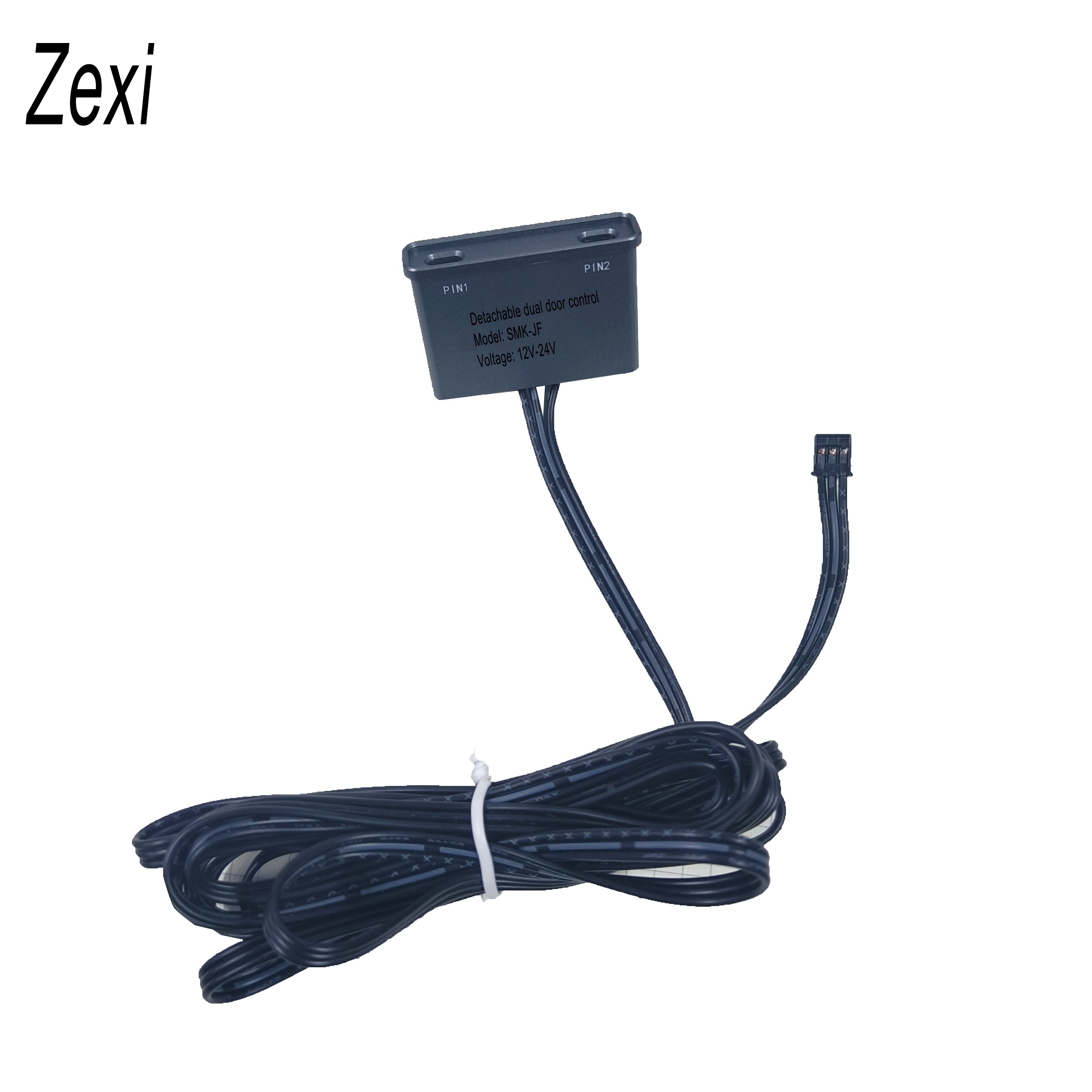 DC 12V 24V Double Door Sensor Switch Central Controller 2-Pin Port Connection Integrated Aluminum Housing Dual Barrier Sensing