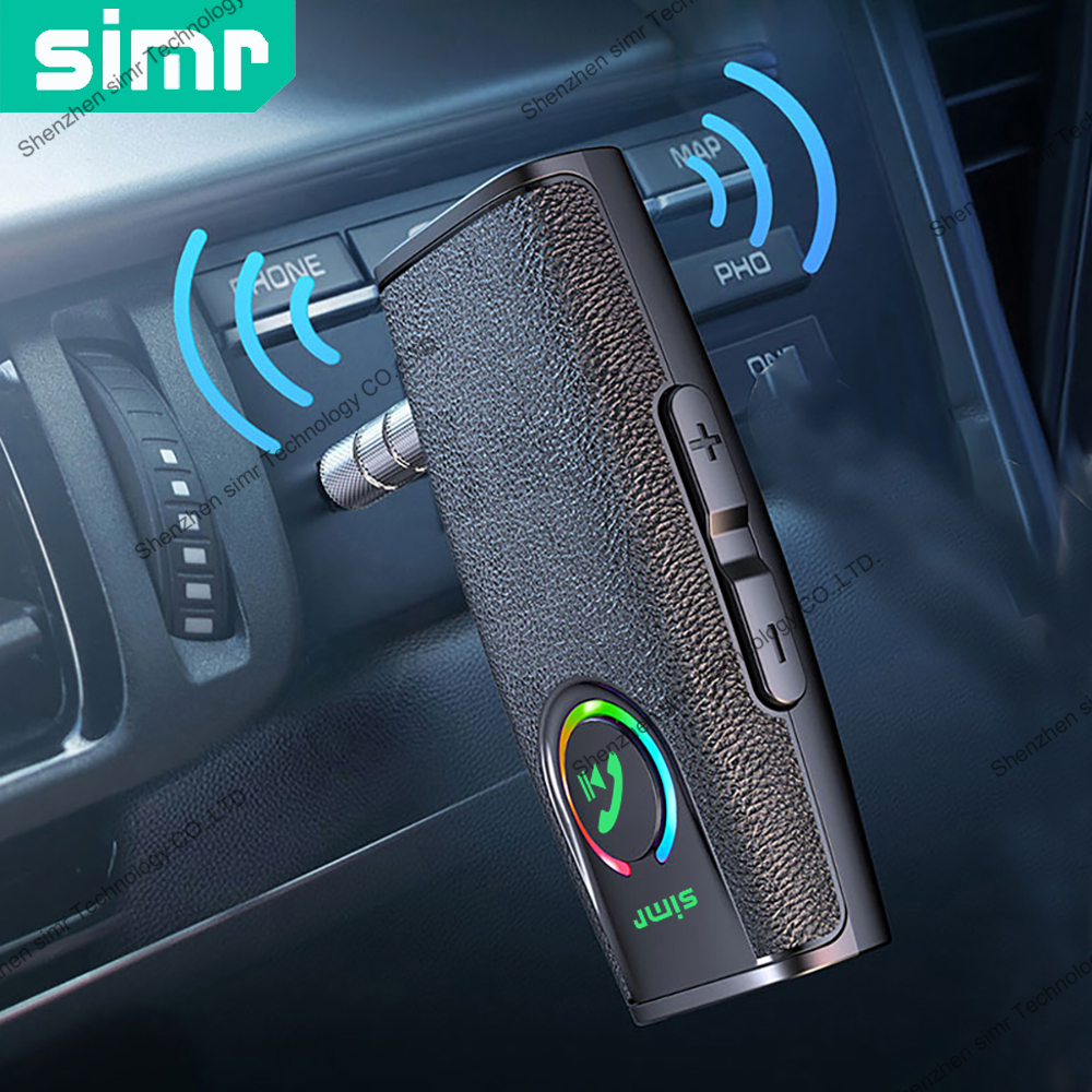 simr Q2 Bluetooth Music Receiver Car Kits for Hands-Free Cancelling Adapter for Home Stereo/Wired Headphones bluetooth adapter