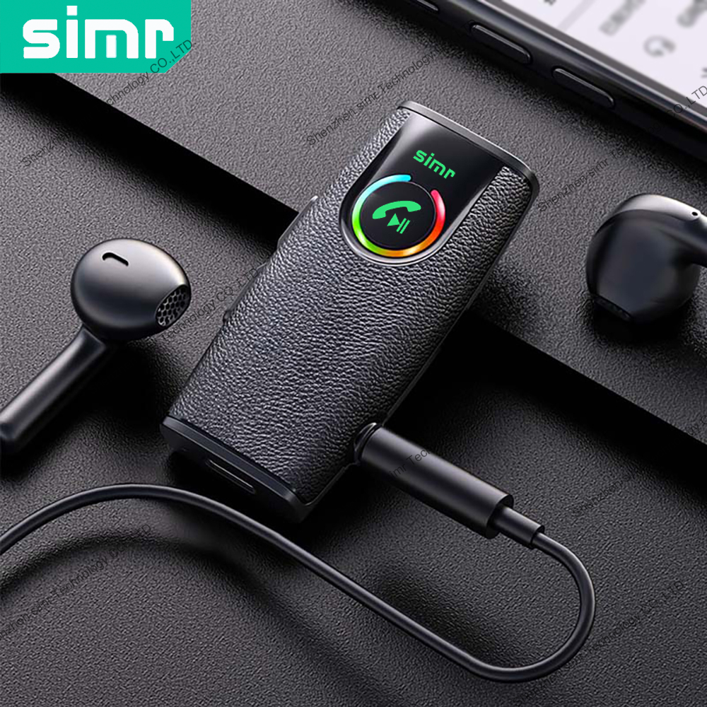 simr Q2 Bluetooth Music Receiver Car Kits for Hands-Free Cancelling Adapter for Home Stereo/Wired Headphones bluetooth adapter