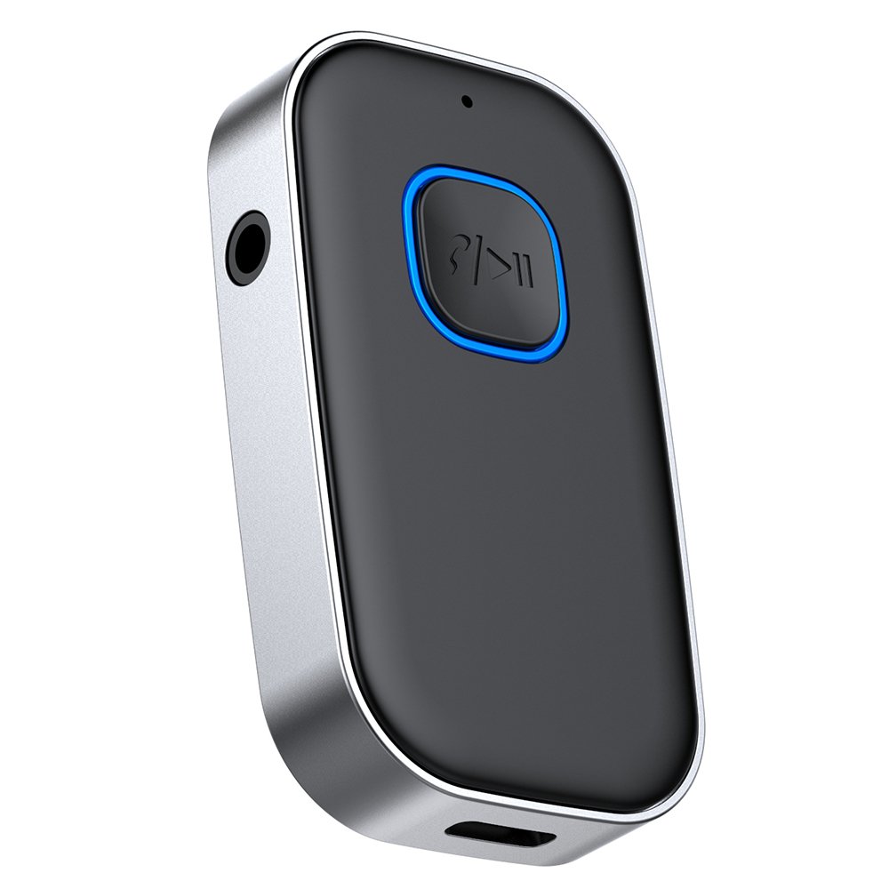 HIGI J22 Bluetooth-compatible Car Kit Handsfree Bluetooth Receiver Aux Wireless Support Connecting 2 Devices Car Adapter