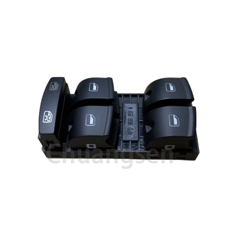 Power Window Switch OEM 4FD959851 4F0959851F for Audi A6 C6 A3 Q7 Left Front Window Lift Master Switch Control Button