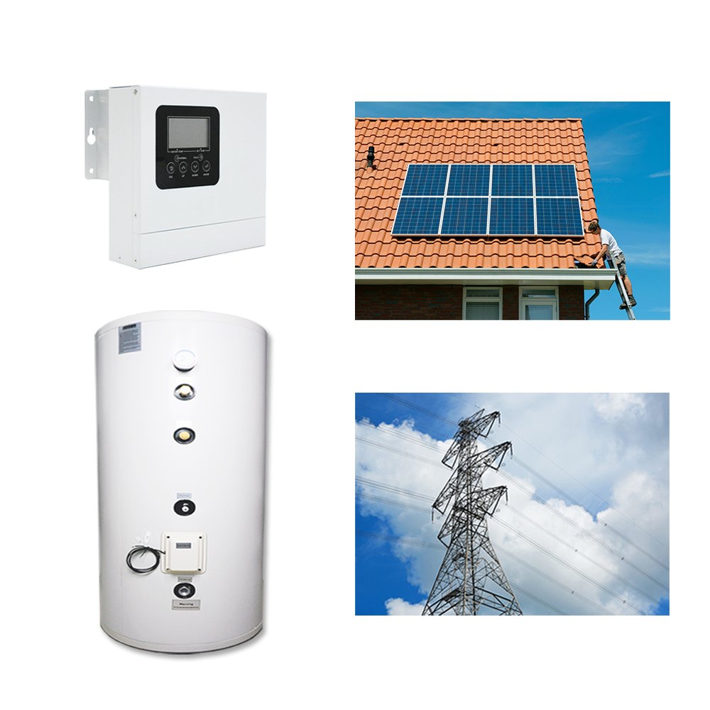 Outdoor RV Electric Auto Switch Household Metal Boiler for Garage Application 3KW 4KW 5KW MPPT Solar Water Heaters