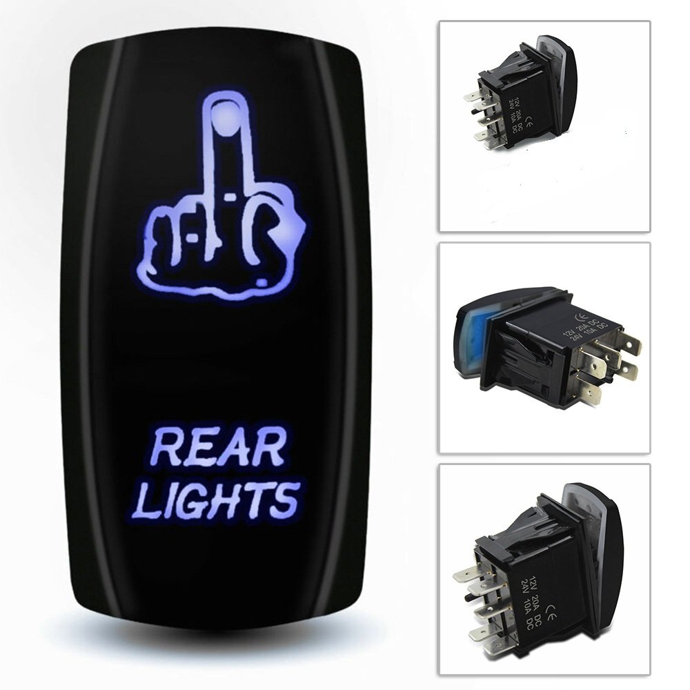 5 PINS LED Light Bar Rocker Switch Jumper Wires Set 5Pin Laser On-Off Rear Lights Rocker Switch