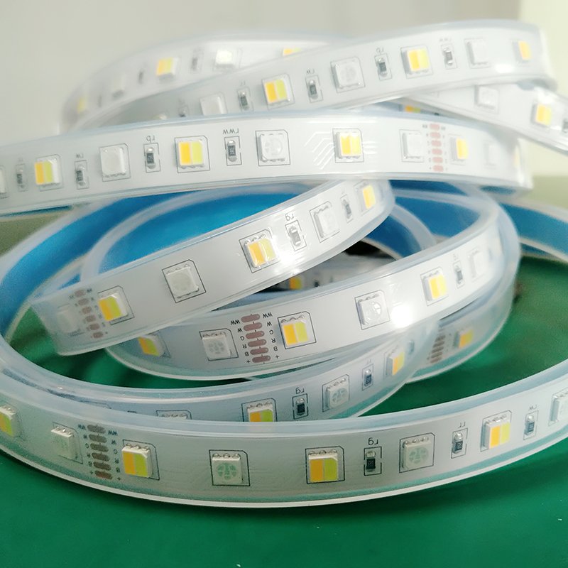Led Rgb Stripes 12v Led Lights for Home matrix Board Width 12mm RGBWW+CCT 3000K+6000K Waterproof Led Backlights Car Strip Lights