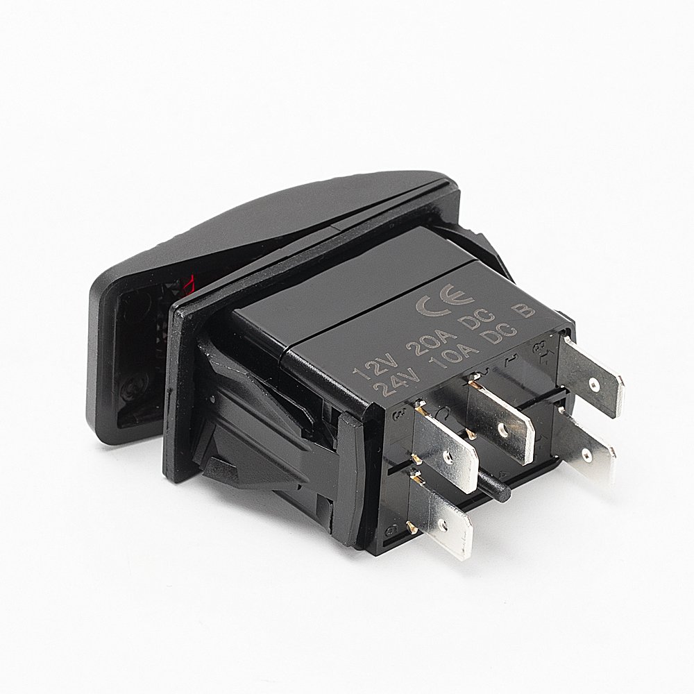 Switch 12V Rocker Switch Marine Switches 20A 12V;10A 24V Dual Led ON-OFF Latching SPST 5 Pins For Car/RV/Marine/Boat