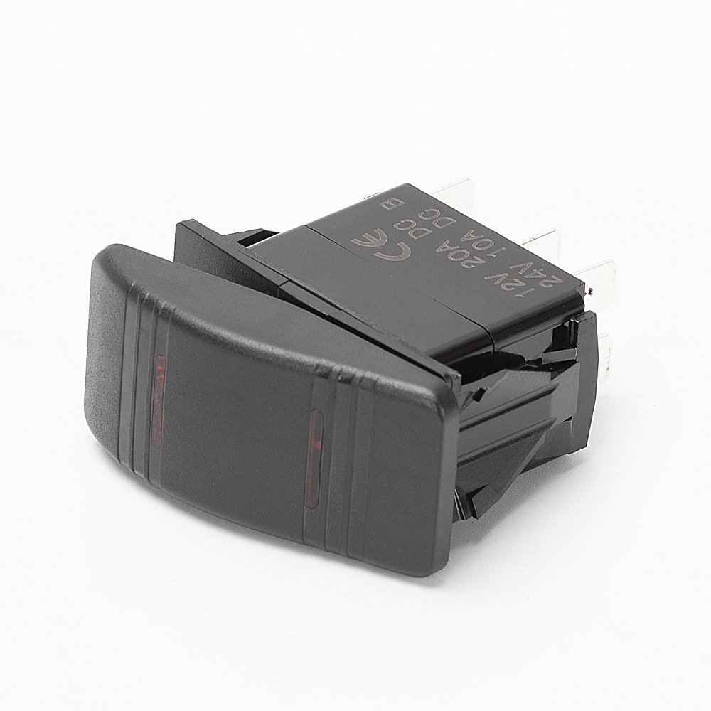 Switch 12V Rocker Switch Marine Switches 20A 12V;10A 24V Dual Led ON-OFF Latching SPST 5 Pins For Car/RV/Marine/Boat