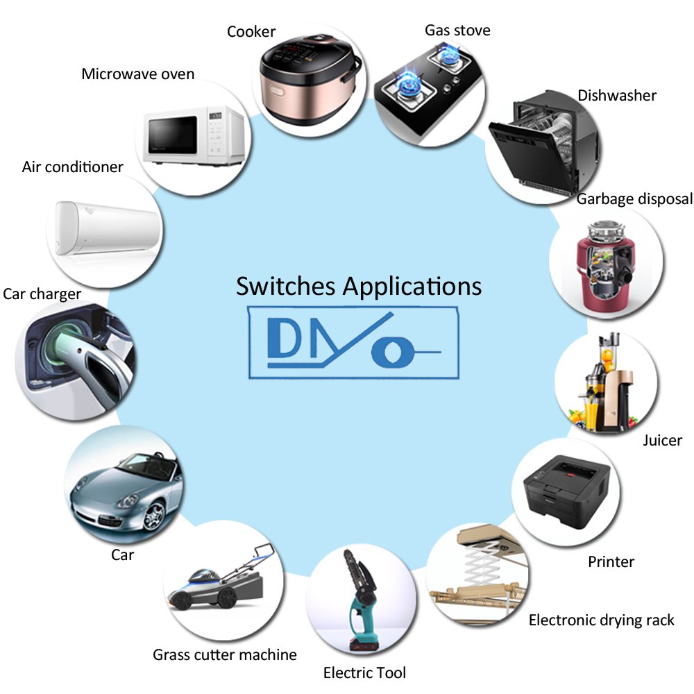 DONGNAN Top Selling 40t85 Power Switch Mini 0.1A Waterproof Micro Switch With Wires Electrical SPST Microswitch