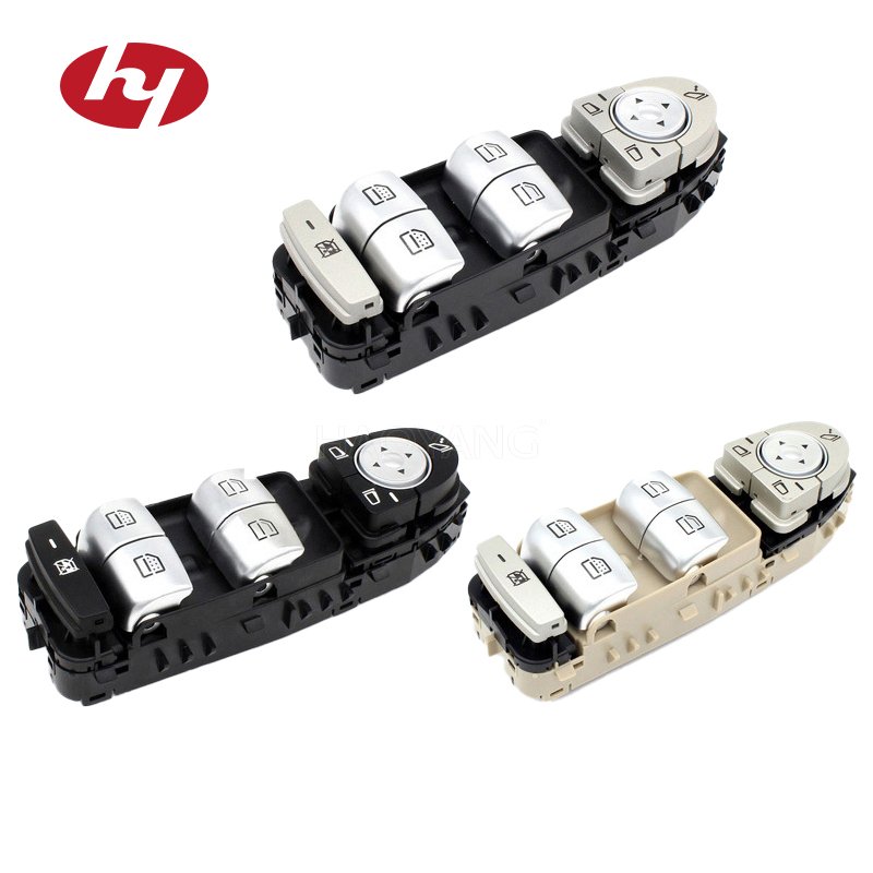 E-Class Glass Switch Electric Window Switch Tri-Color 2139054803 for Mercedes