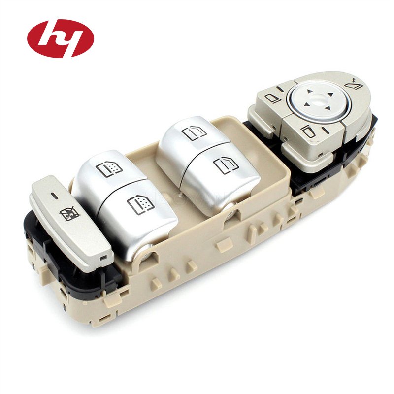 E-Class Glass Switch Electric Window Switch Tri-Color 2139054803 for Mercedes