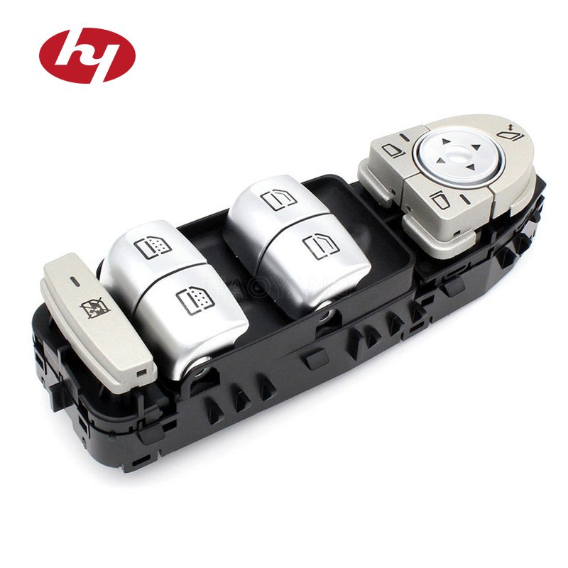 E-Class Glass Switch Electric Window Switch Tri-Color 2139054803 for Mercedes