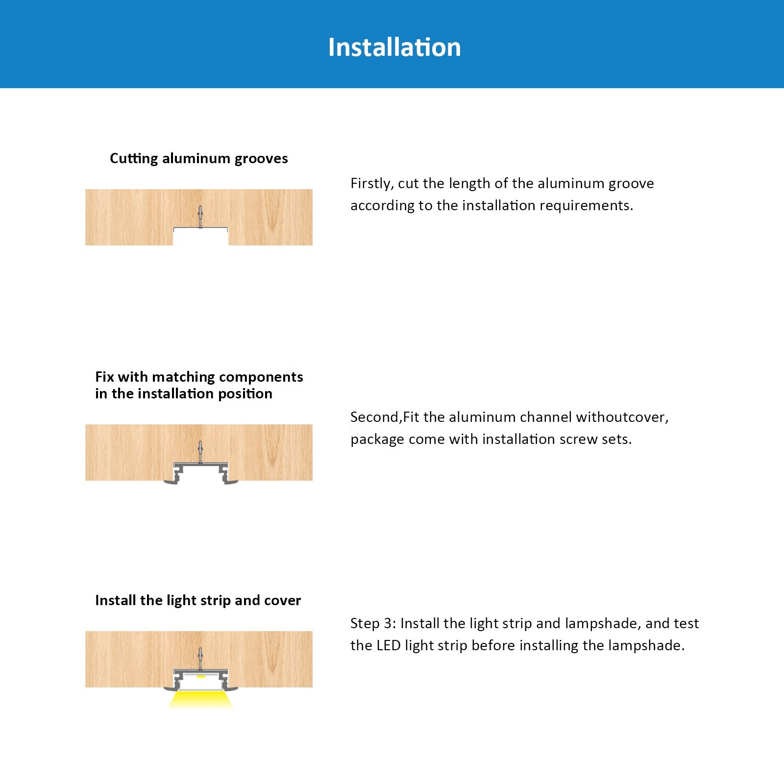 High Quality 018A Aluminum Profile Custom Aluminum Extrusion Profile 25*7MM Cabinet Strip Light Channel
