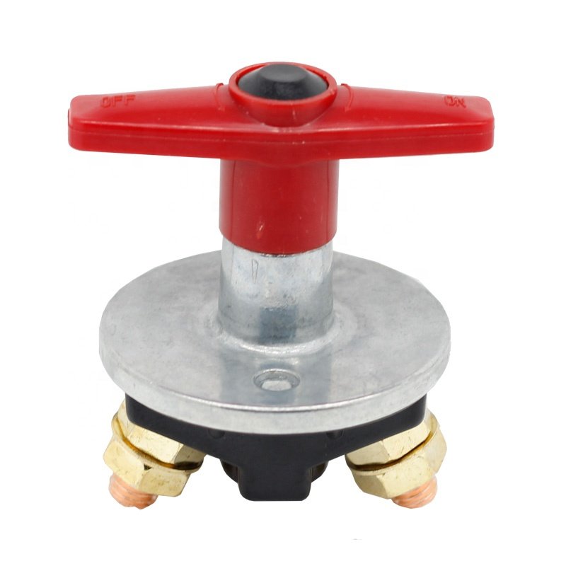 Brass Terminal 300A 12-60 VDC Stop Motorcycle Car Boart Battery Disconnect Cut Off Kill Switch
