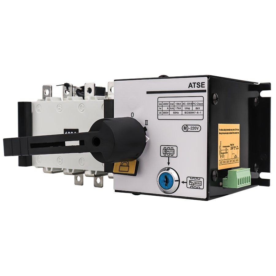 QJC Electrical Automatic Transfer Switch ATS 400A 4P Dual Power Switch