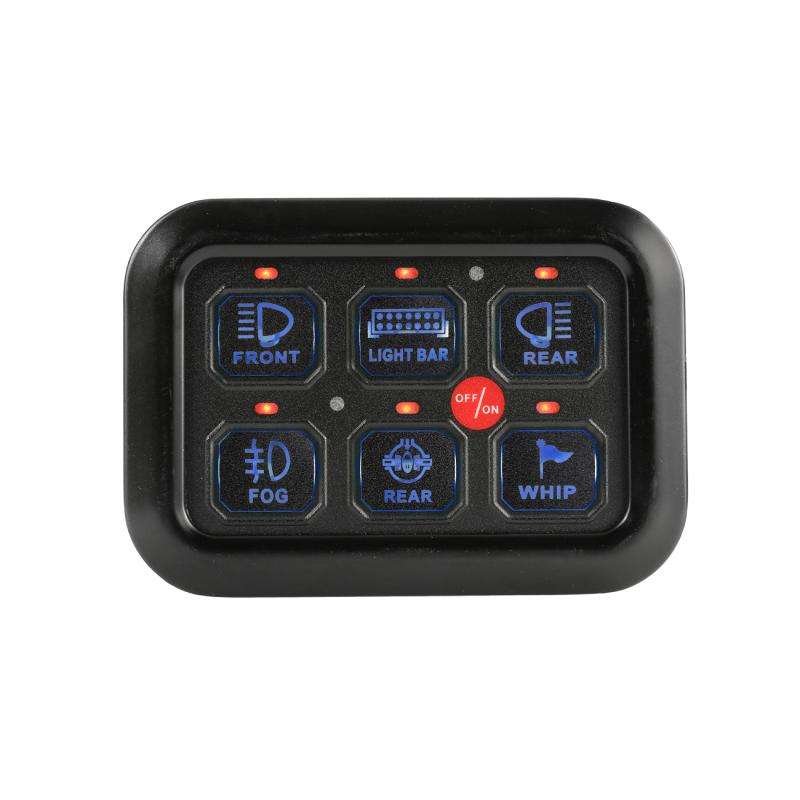 6 Gang RGB Switch Panel With ON-Off 12V LED Switch Control Box