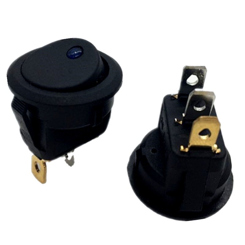 3 Pins With Led Lights Switch Cat Eye Switch Car Auto Boat Round Rocker Switch ON-OFF