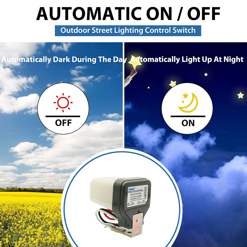 CNRIYA Hot Sell Plastic Sensor Housing Plastic Sensor Box for Day- Night Light Automatic Switch Control Board