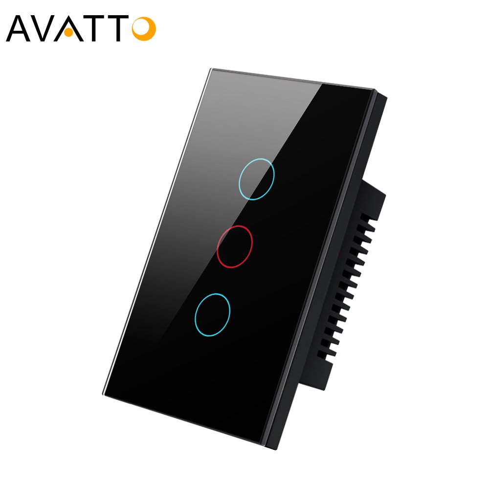 New Design Tuya Wifi Touch Panel Remote Smart Home Light Switch Voice Control Alexa Google