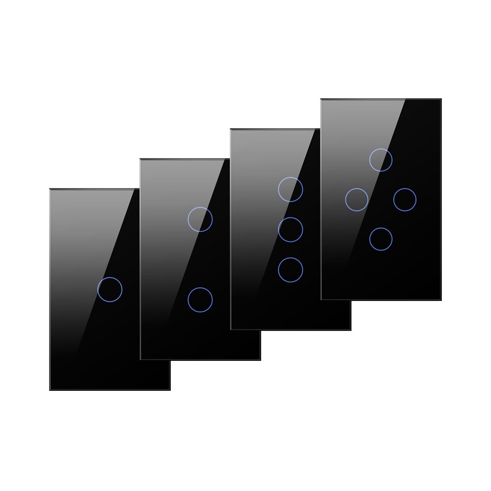 New Design Tuya Wifi Touch Panel Remote Smart Home Light Switch Voice Control Alexa Google