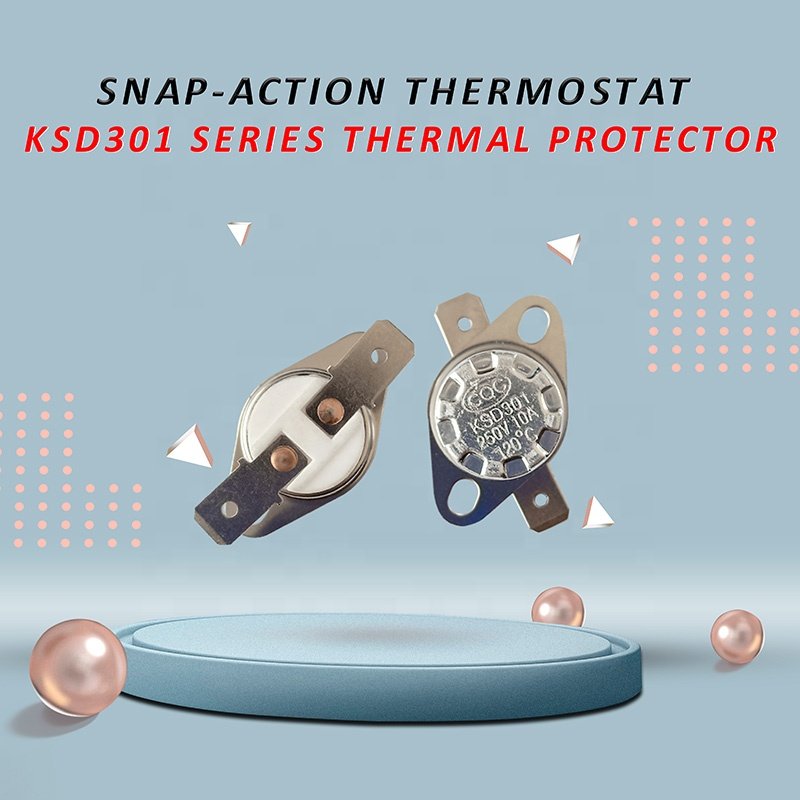 KSD301 16A 250V Thermostat Thermal Protector Temperature Switch for Electric Kettle